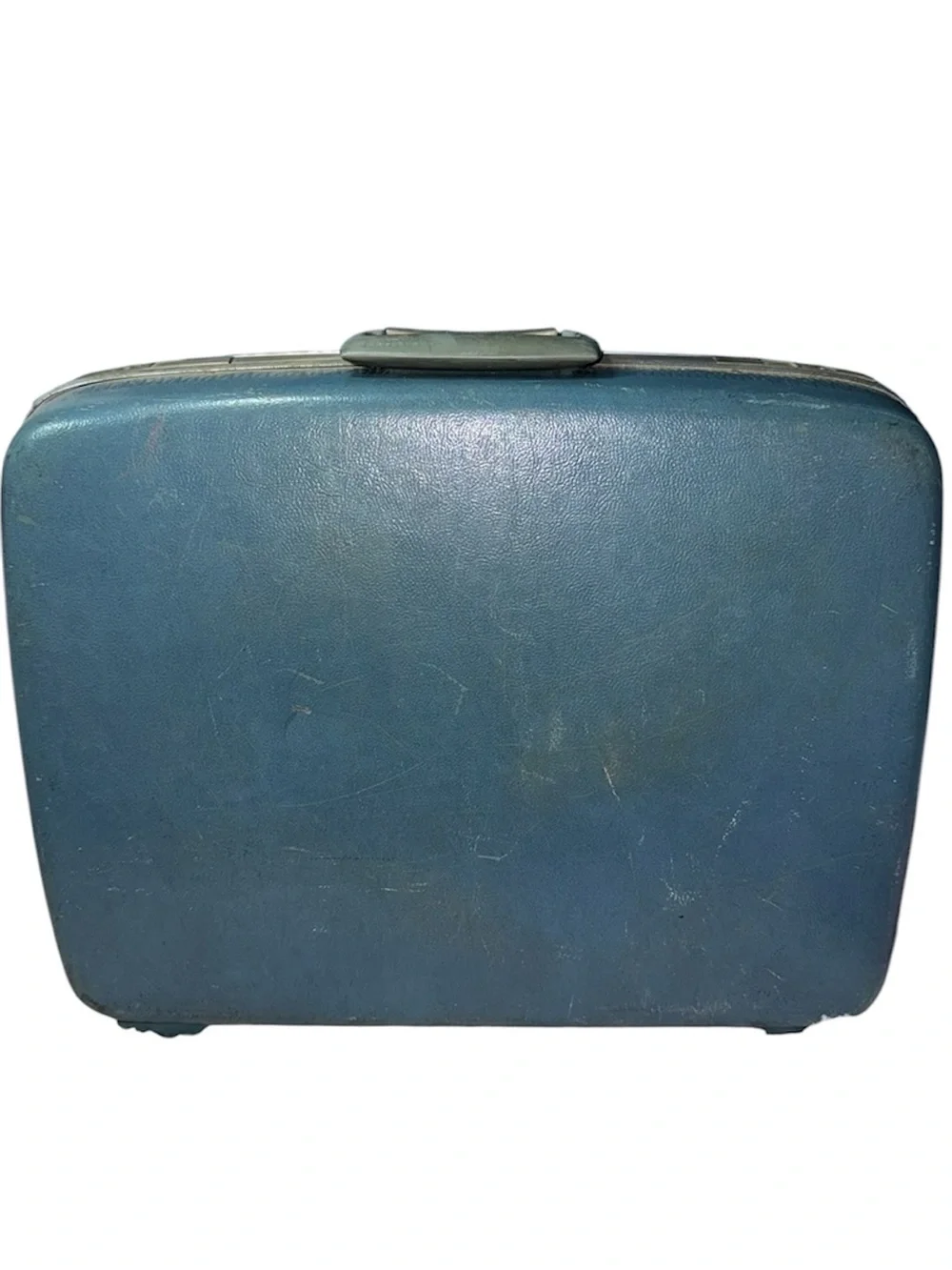 Vintage Samsonite Blue Hard Shell SuitCase Carry On Luggage Bags